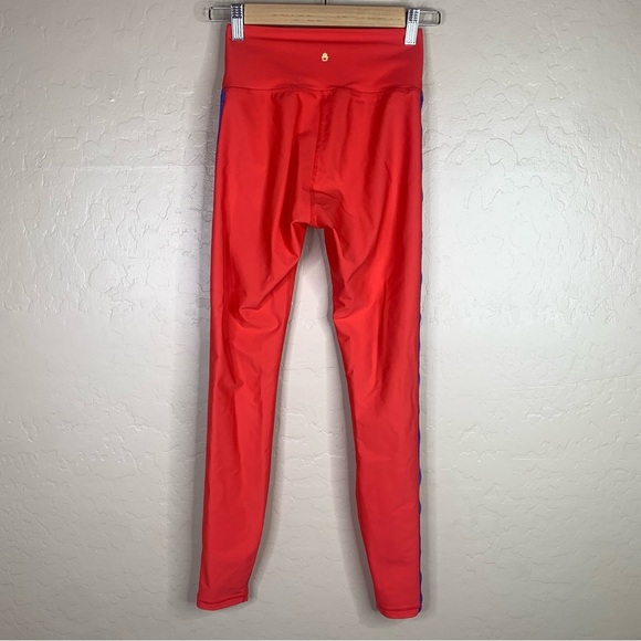 Spiritual Gangster Red Rainbow Stripe High Waist 7/8 Legging - Picture 4 of 10